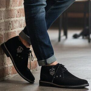 Kenneth Cole - Reaction Desert Sun Embellished Suede Chukka Boots Men's 11.5 New